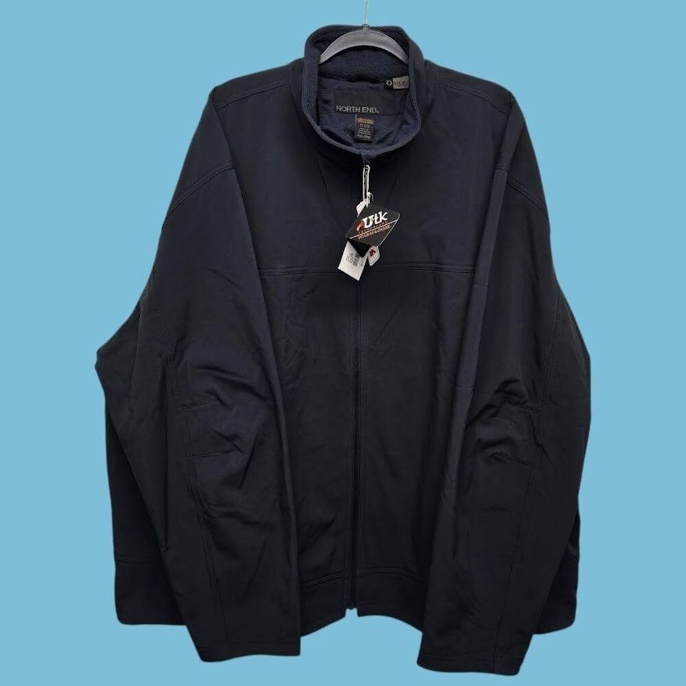 Men’s 4XL - North End Navy 3-Layer Fleece Bonded Performance Soft Shell Jacket - Picture 5 of 15